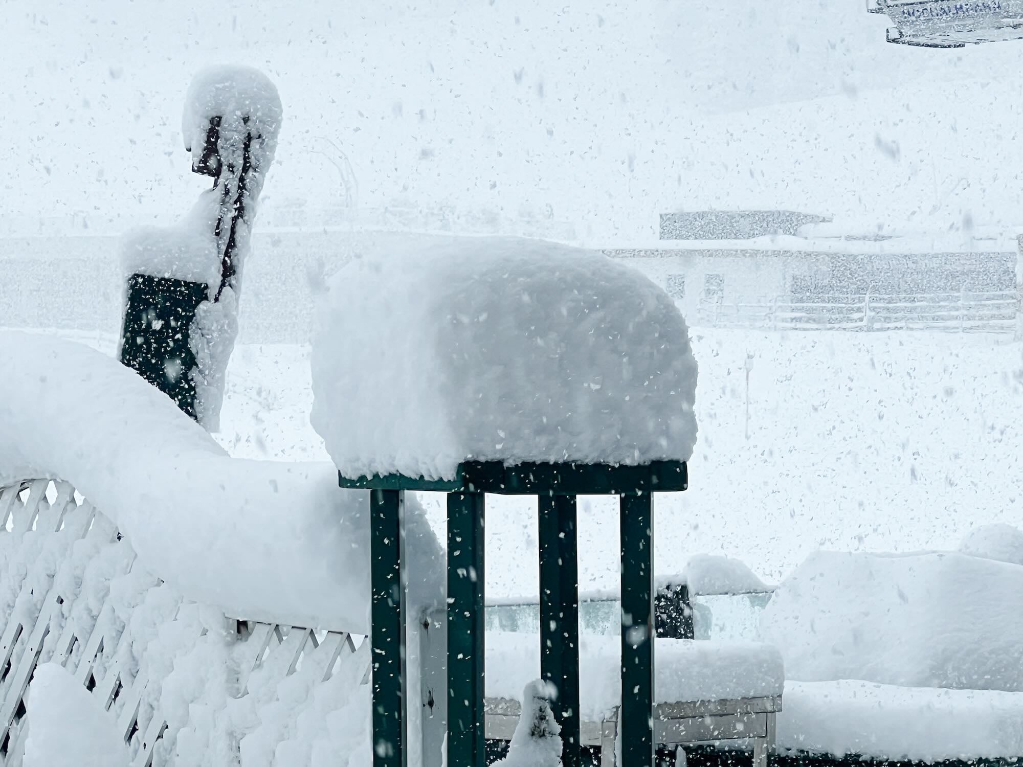 Sneeuwdump Alpen
