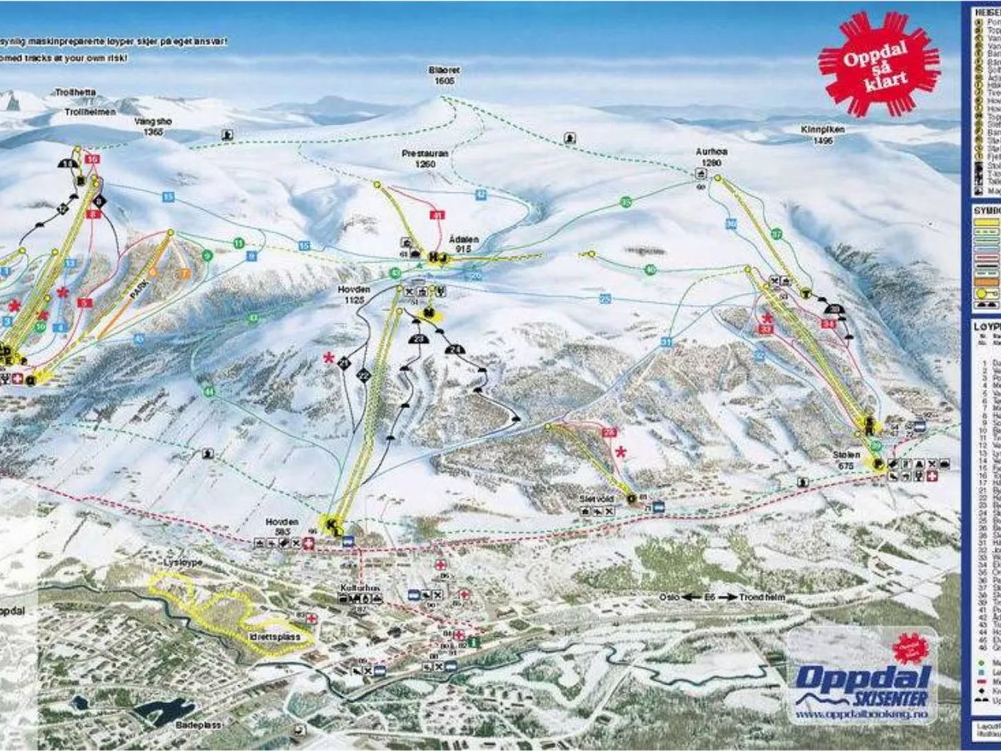 Oppdal Piste Map oppdal-piste-map