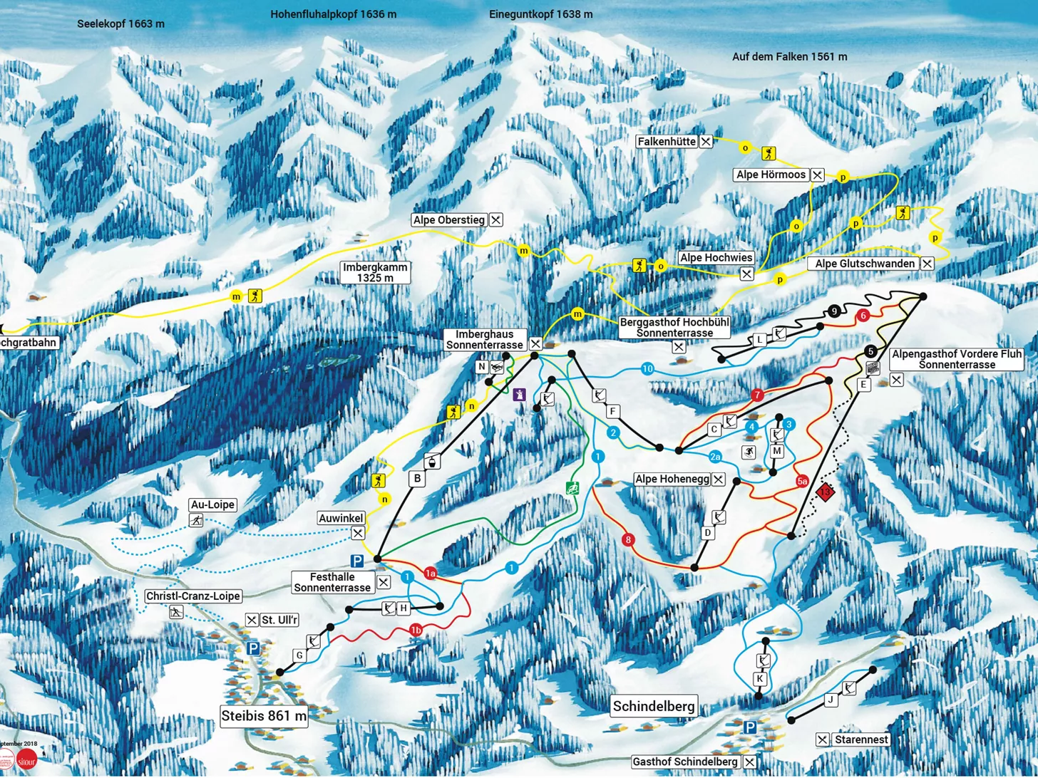 Pistenplan Oberstaufen im Allgäu (Deutschland) anschauen