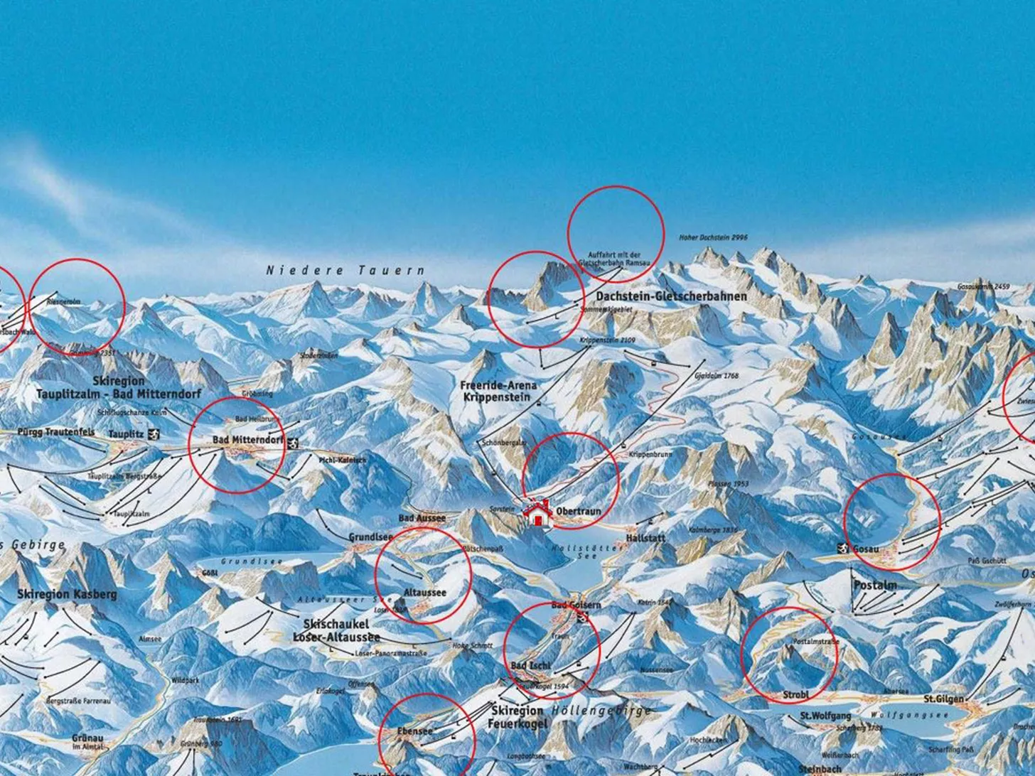 Bad Ischl Piste Map