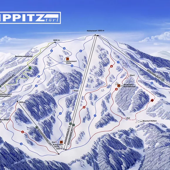 Slopes Map 1 - Klippitztörl Afbeelding - Slopes Map 1 - Klippitztörl