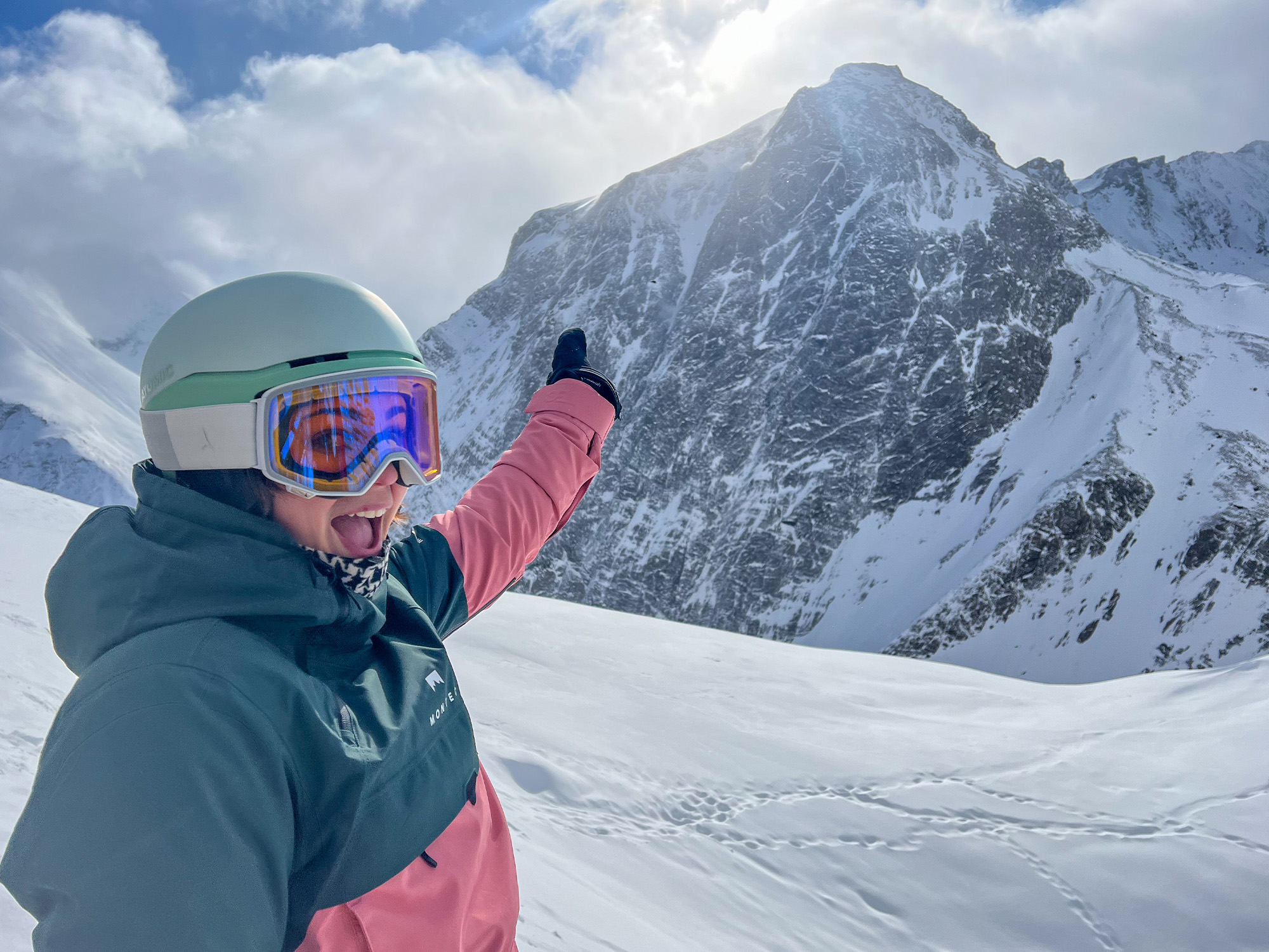 Atomic Skihelm Four Q Skibril