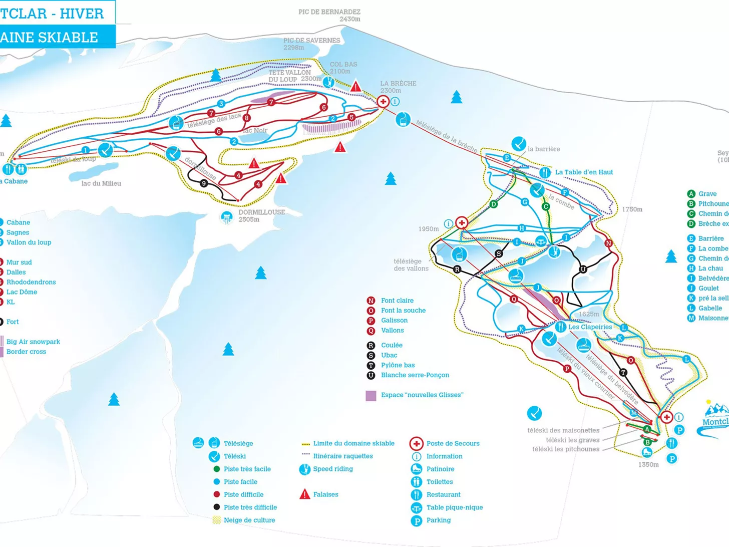 Montclar Piste Map montclar-piste-map