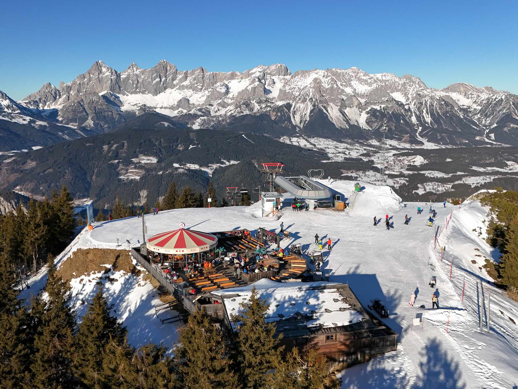 Lente Alpen Zonnig Terras