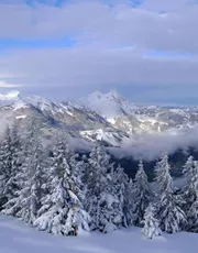 Heerlijk begin van de dag: verse sneeuw in de laatste week van oktober Heerlijk begin van de dag: verse sneeuw in de laatste week van oktober