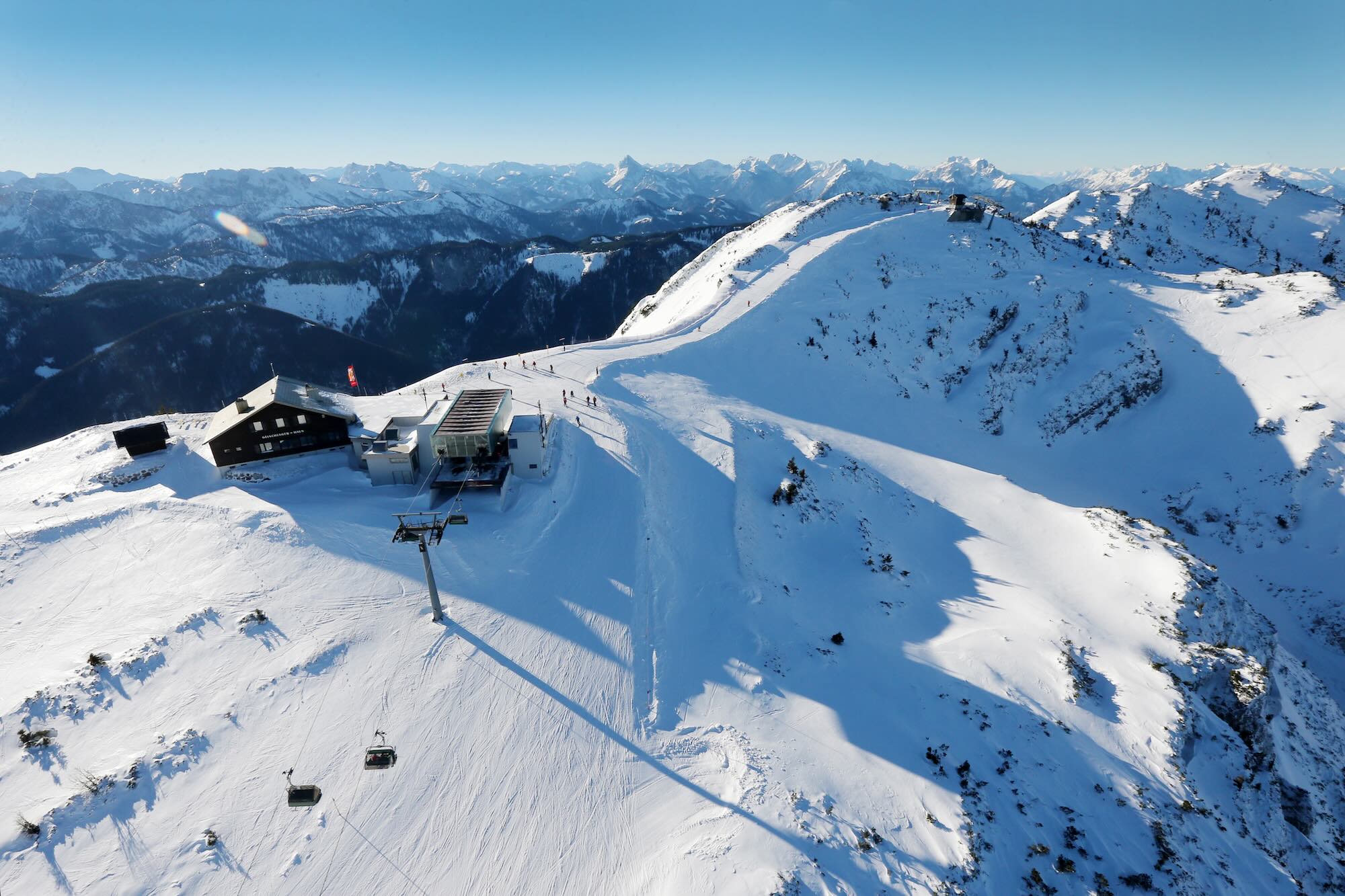 Luftaufnahme Skigebiet Hochkar in Niederösterreich