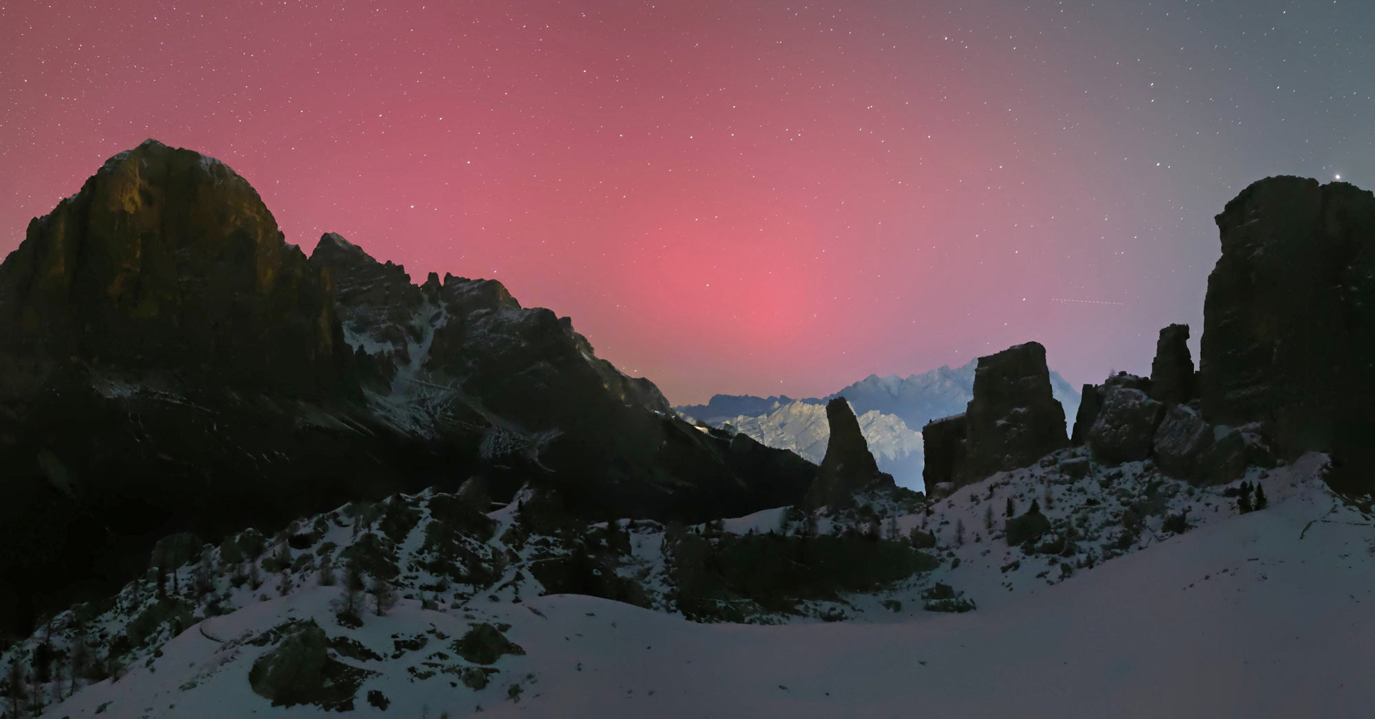 Noorderlicht Cortina Dolomieten