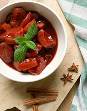 Recept: stoofperen met Glühwein Recept: stoofperen met Glühwein