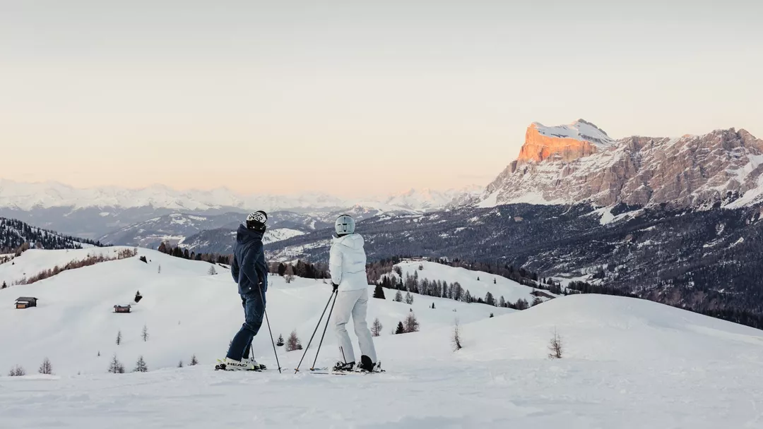 Alta Badia Ski Conturines Lavarela Couple By Alex Moling Alta Badia Ski Conturines Lavarela Couple By Alex Moling