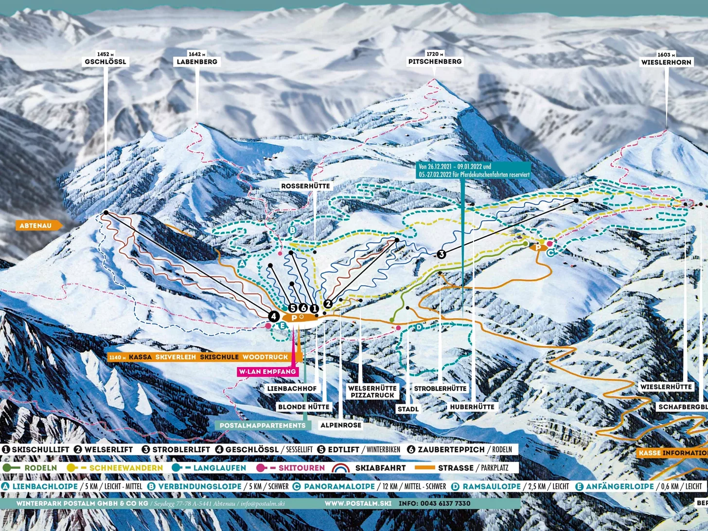 Bad Ischl Piste Map