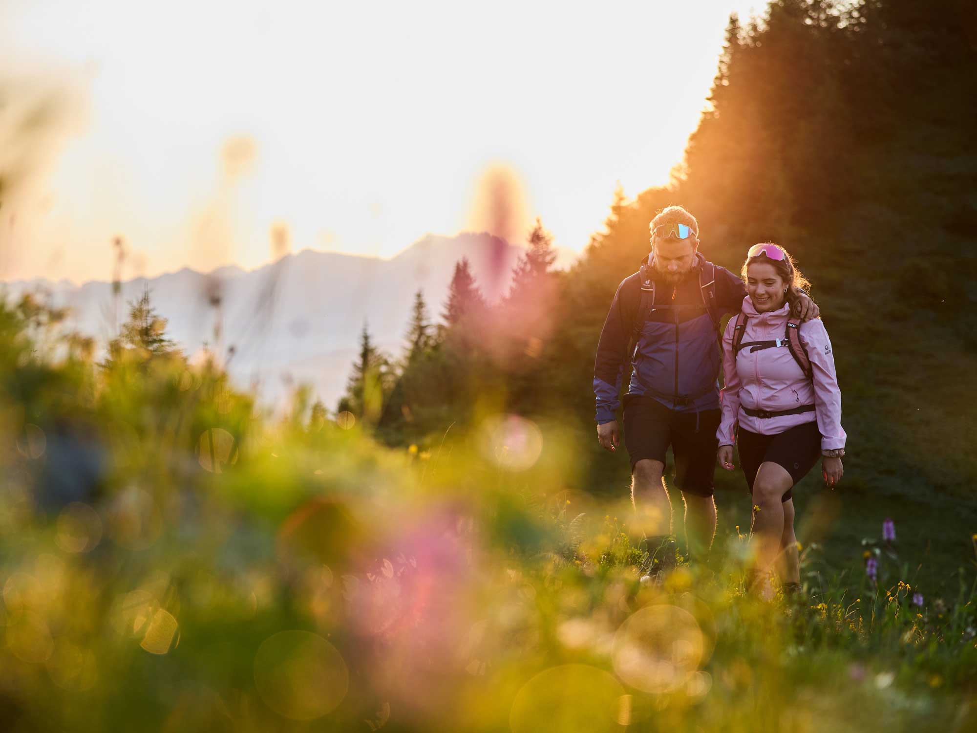 Sonnenaufgang Wanderung Paar