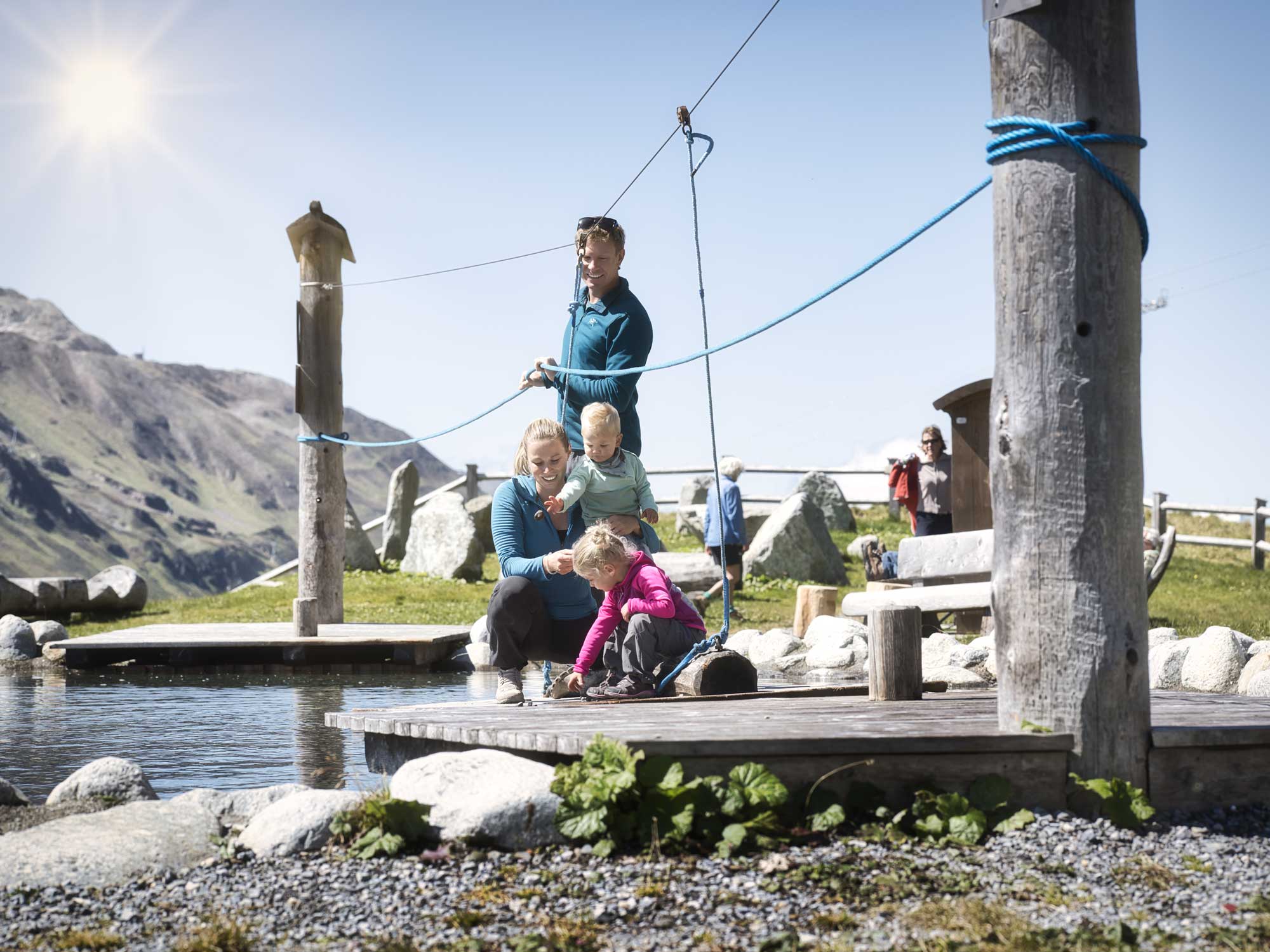 Wandern Familie Galzig Sommer