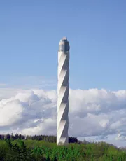Deze 246 meter hoge ‘Twister’ in Duitsland heeft het hoogste uitkijkplatform van het land Deze 246 meter hoge ‘Twister’ in Duitsland heeft het hoogste uitkijkplatform van het land