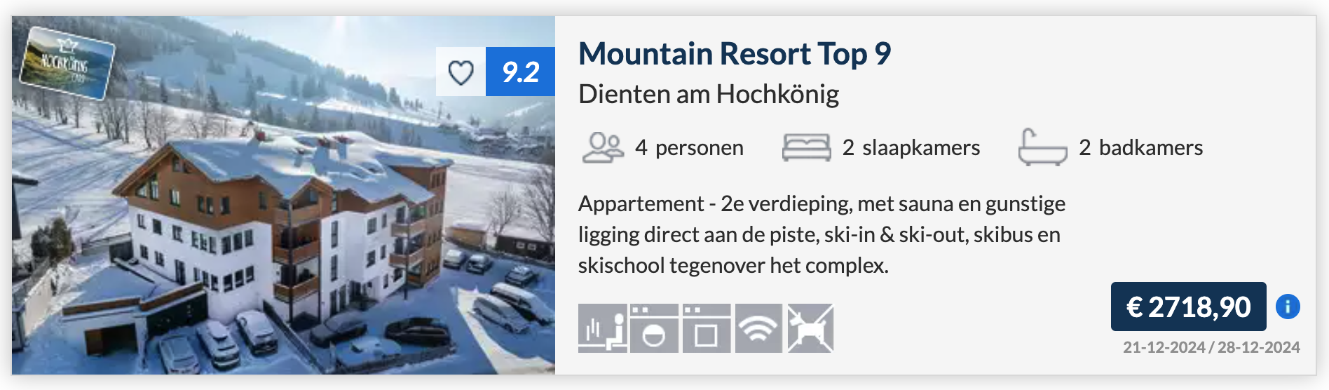 Eerste wintersport 2024/2025 te boeken