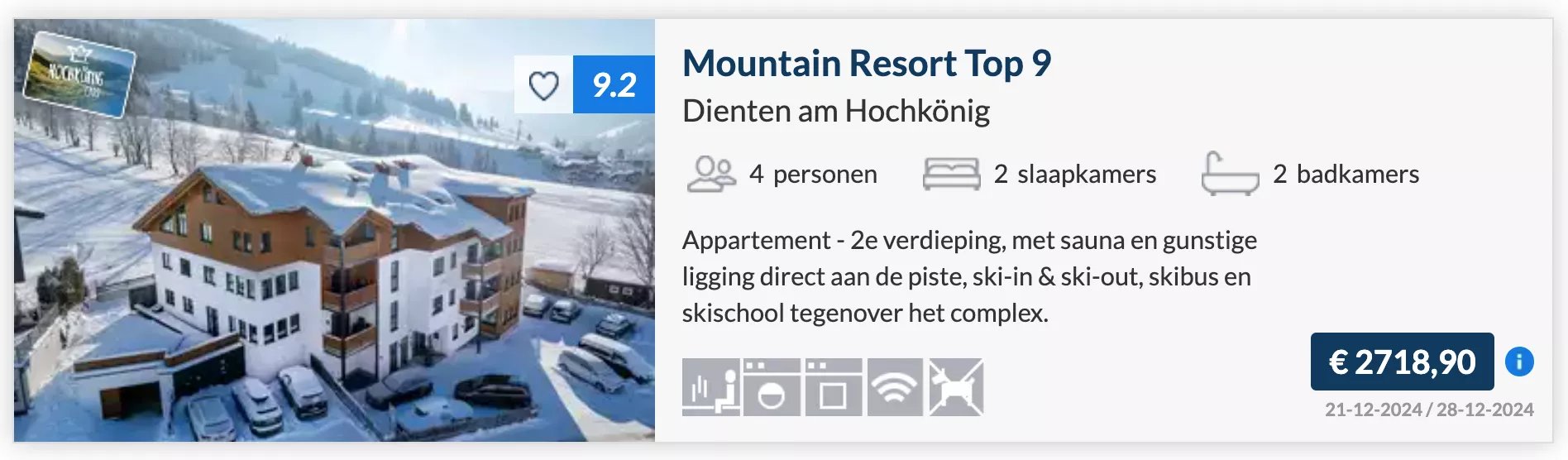 Eerste wintersport 2024/2025 te boeken
