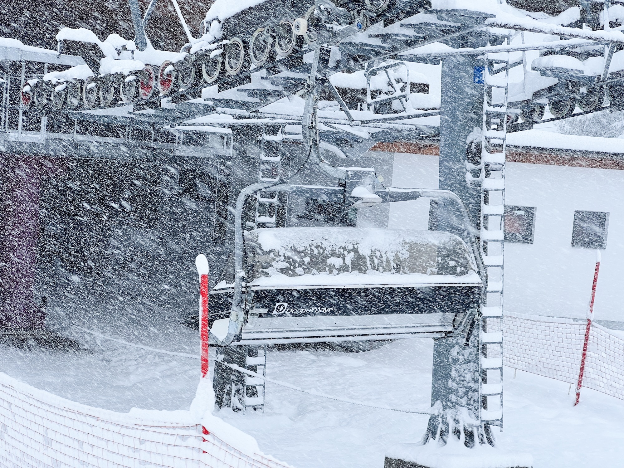 Sneeuwstorm Veel Sneeuw