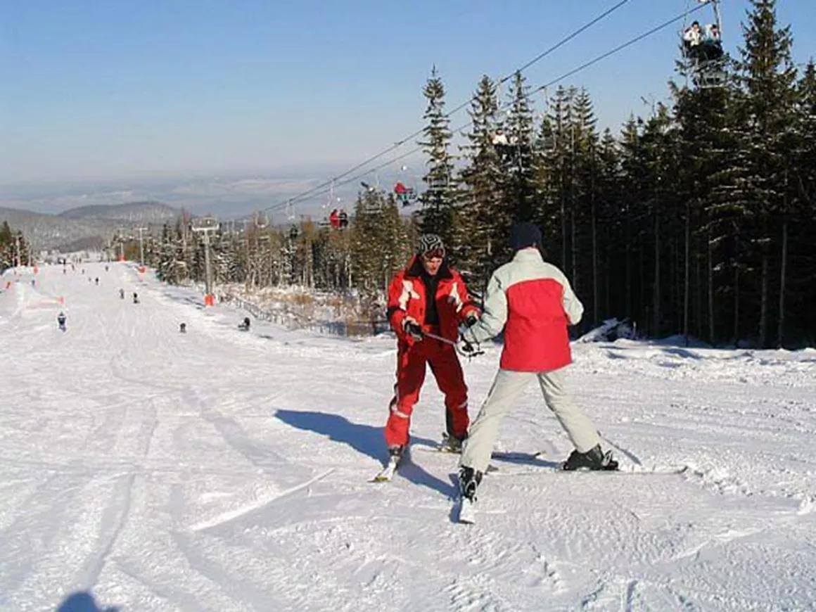 Kleine Koppe / Sniezka Skigebiet in Kleine Koppe / S...