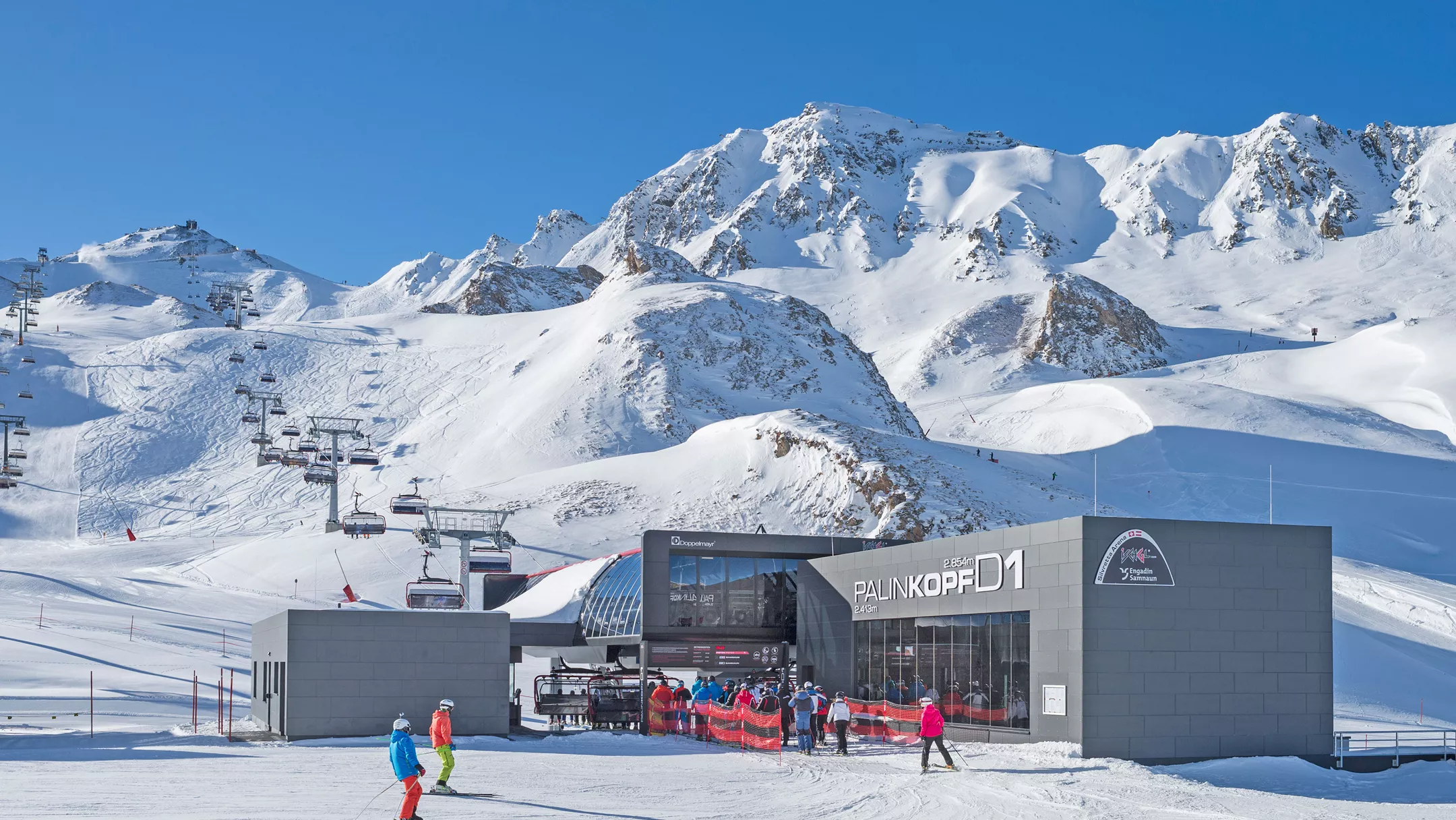 Deelskigebieden Silvretta Arena Ischg/Samnaun (Oostenr...