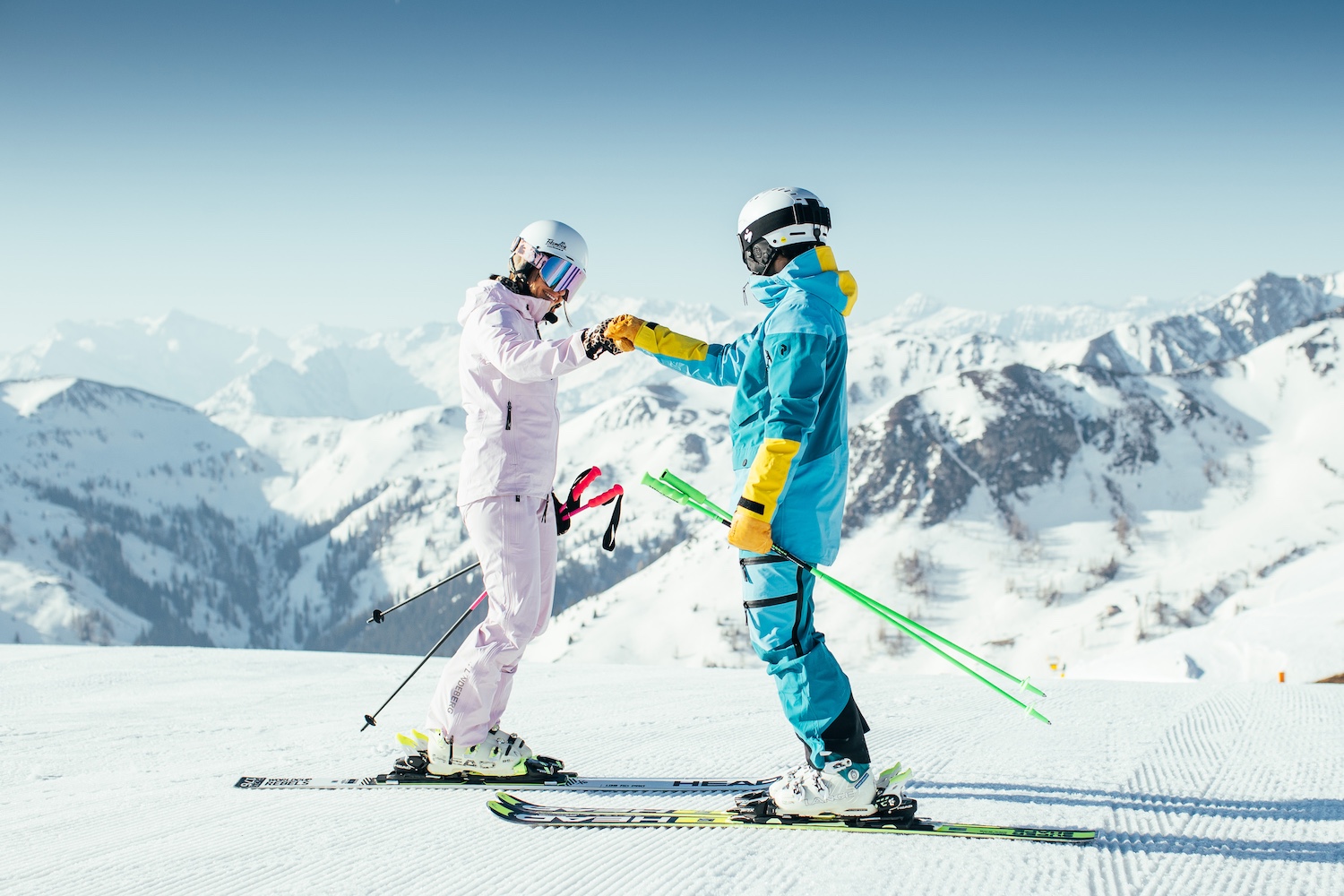 Skiën in maart in het Skicircus