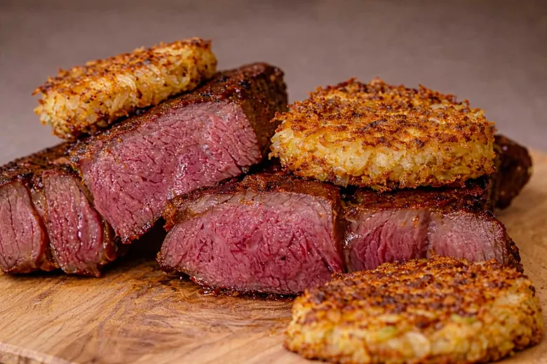 Ribeye met knapperige Rösti: het ultieme terrasgevoel...