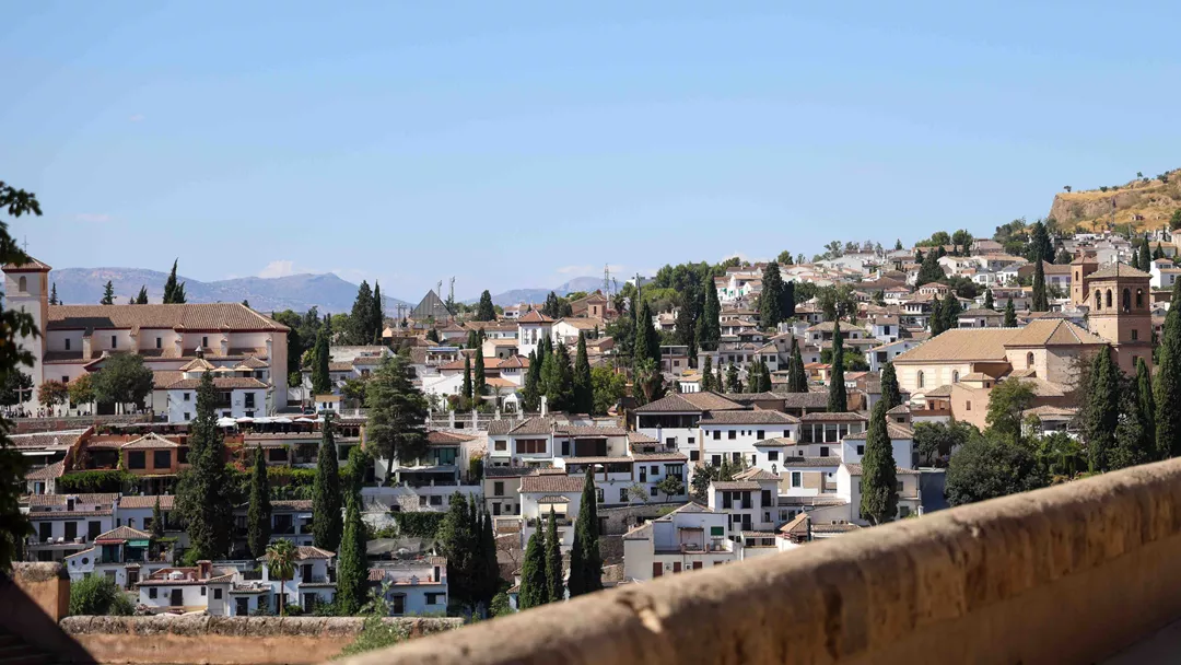 Uitzicht vanaf het Alhambra op Granada Uitzicht vanaf het Alhambra op Granada
