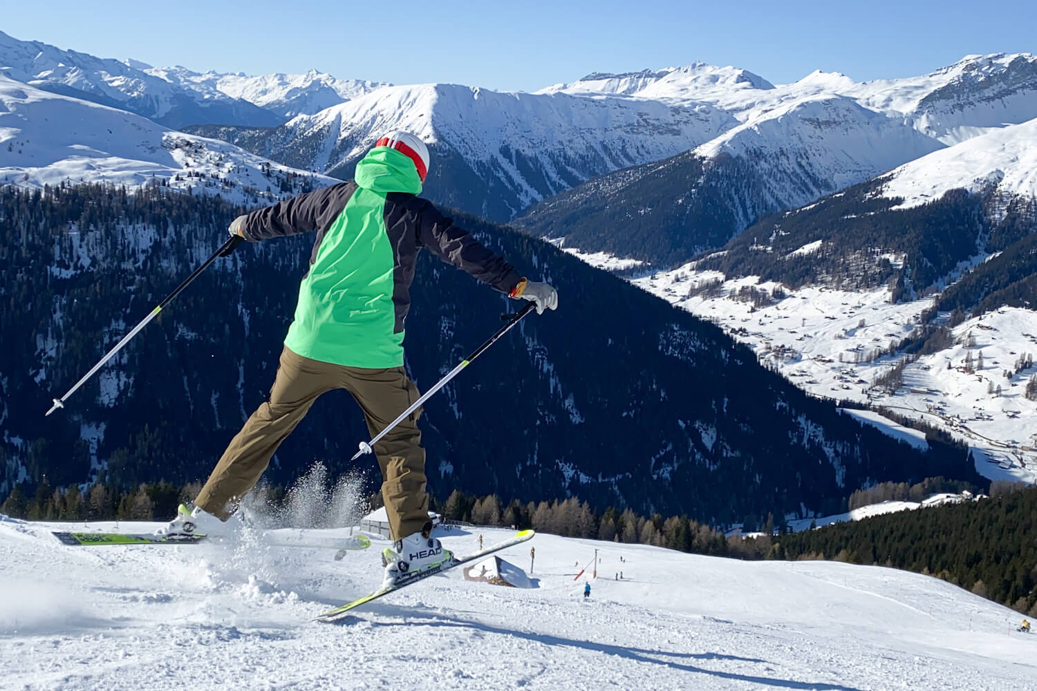 Skifahren im April