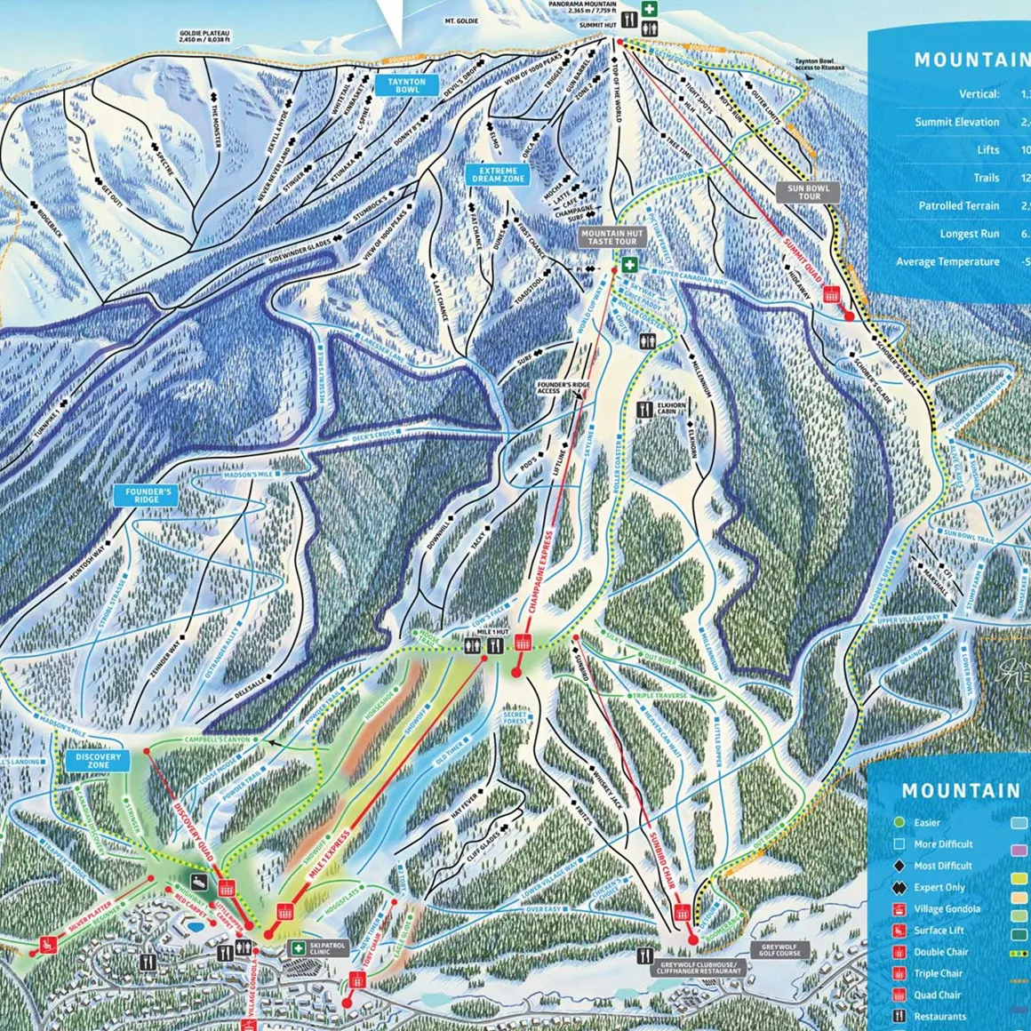 Panorama Mountain Resort Skigebiet in Panorama Mount...