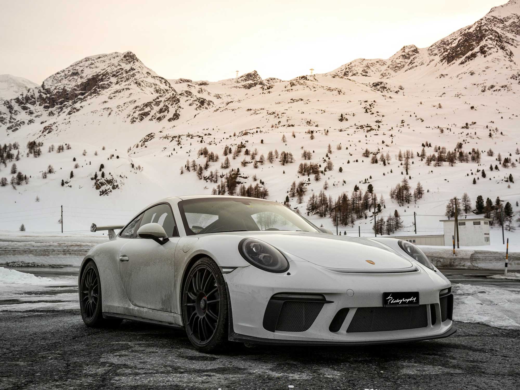 Porsche Sneeuw