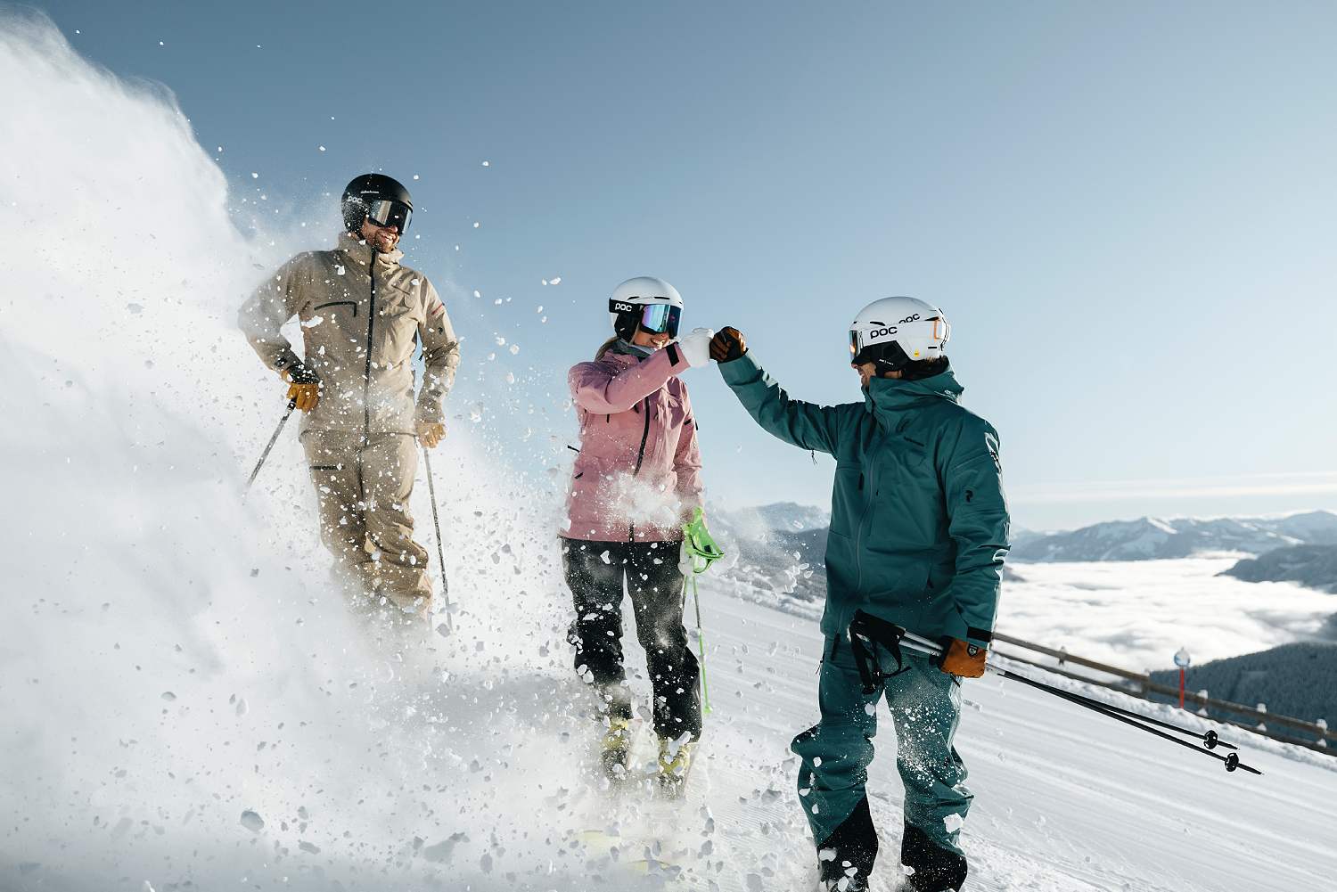 Skifahren im Skicircus