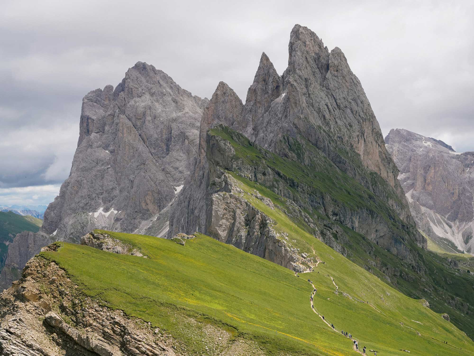 Seceda Met Wandelpad