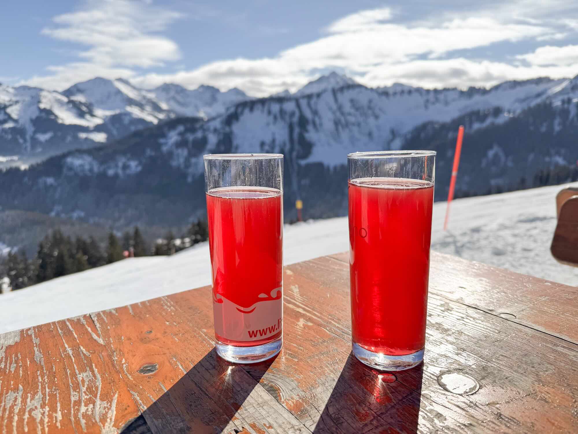 Skiwasser Pauze Berghut