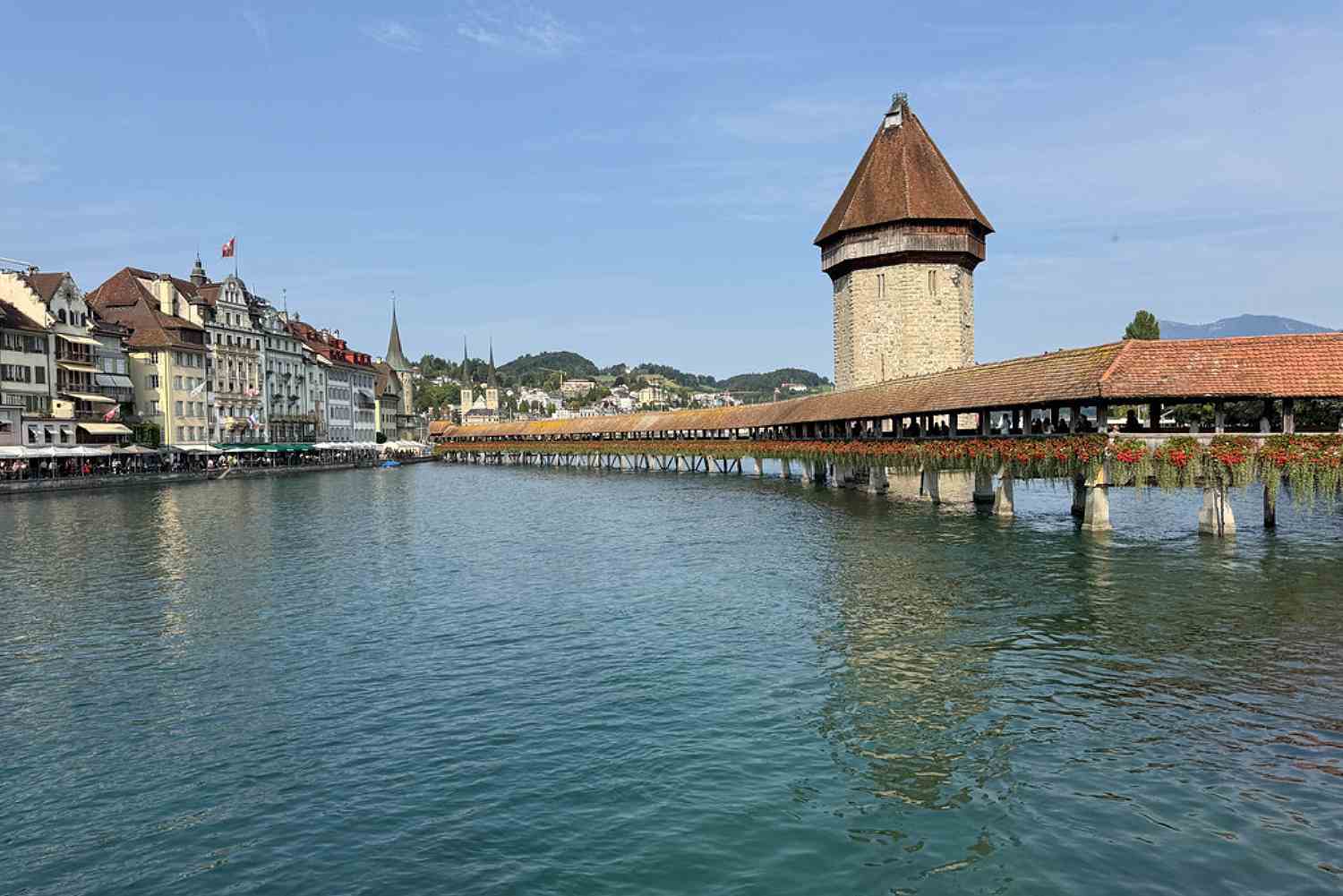 Brücke in Luzern am Vierwaldstättersee