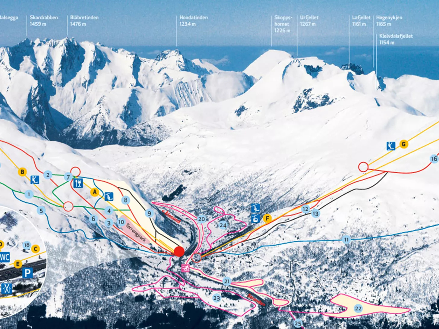 Stranda View piste map of Stranda (Norway)