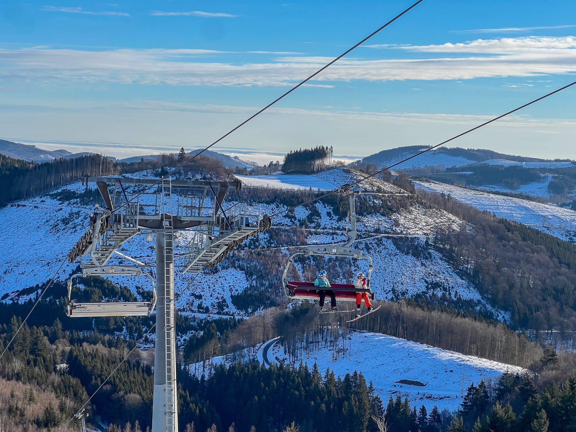 Laagje Sneeuw In Winterberg