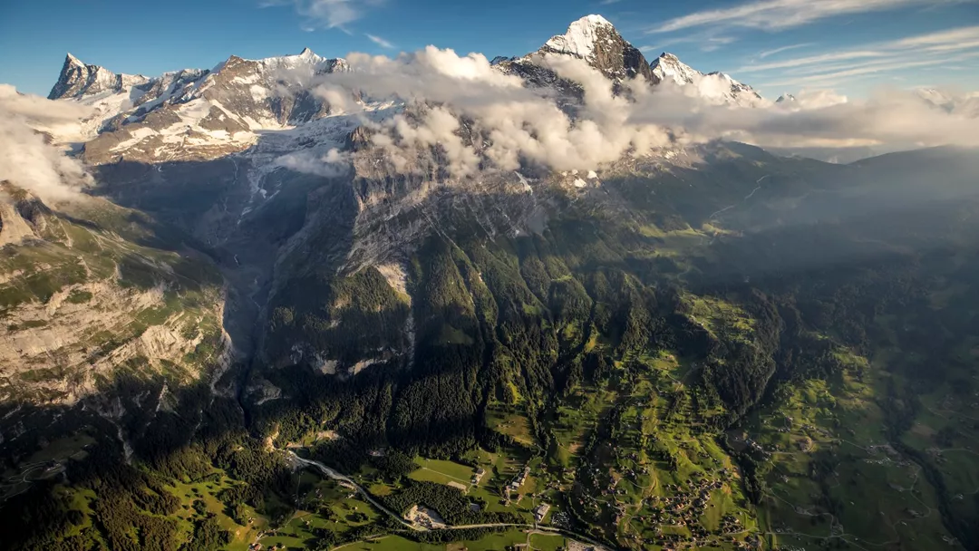 Grindelwald Dorf Drone Grindelwald Dorf Drone