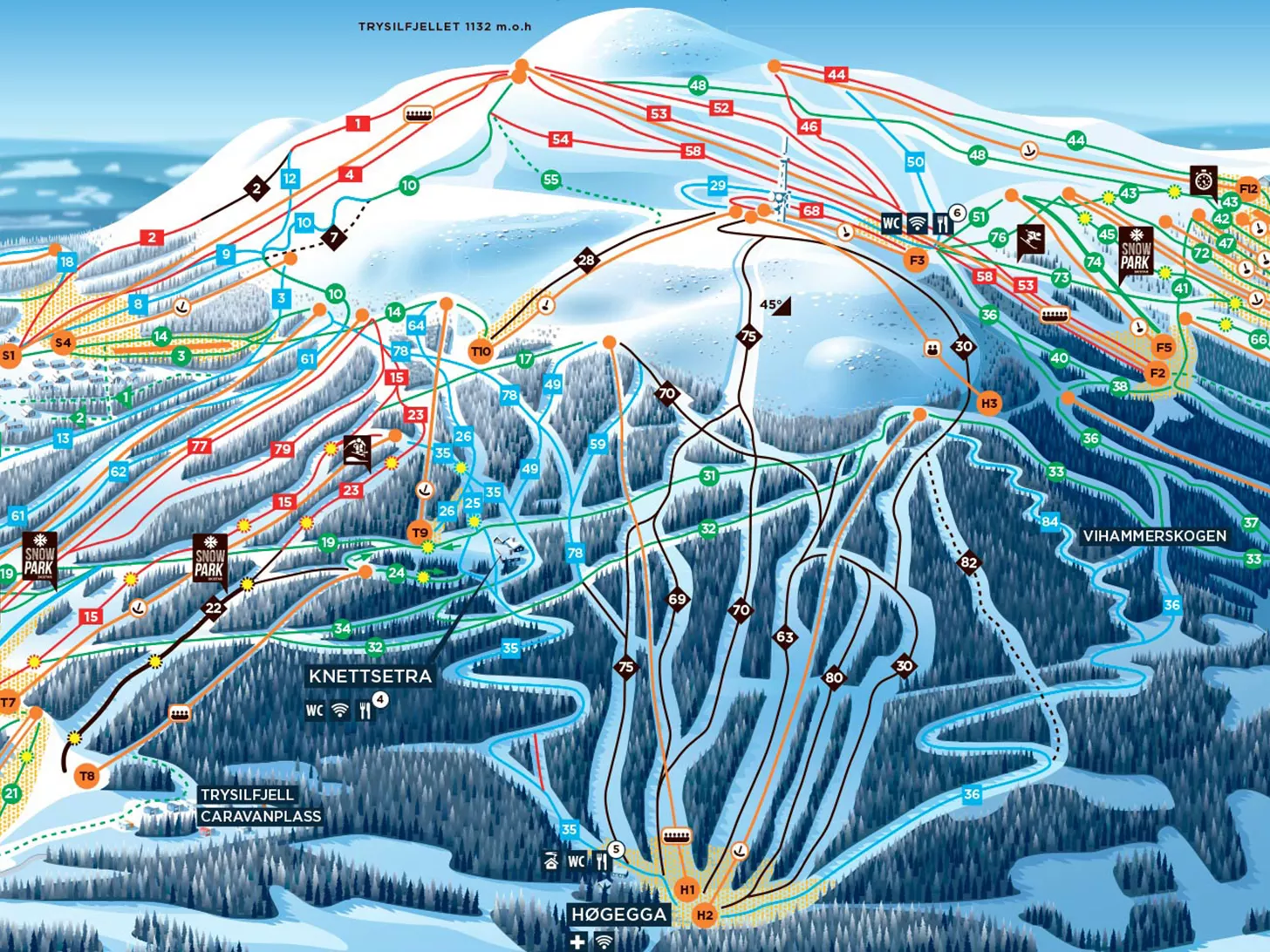 Pistekaart Trysil Bekijken pistekaart-trysil-bekijken