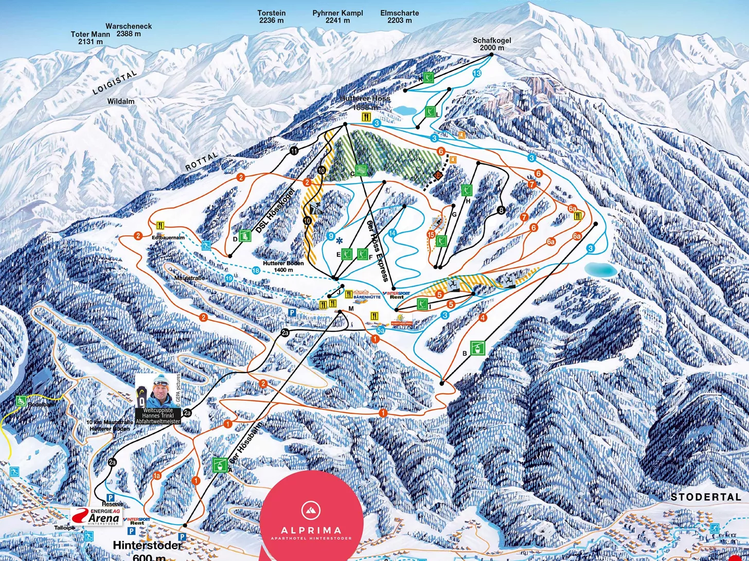 Pistenplan Pyhrn-Priel-Region (Österreich) anschauen