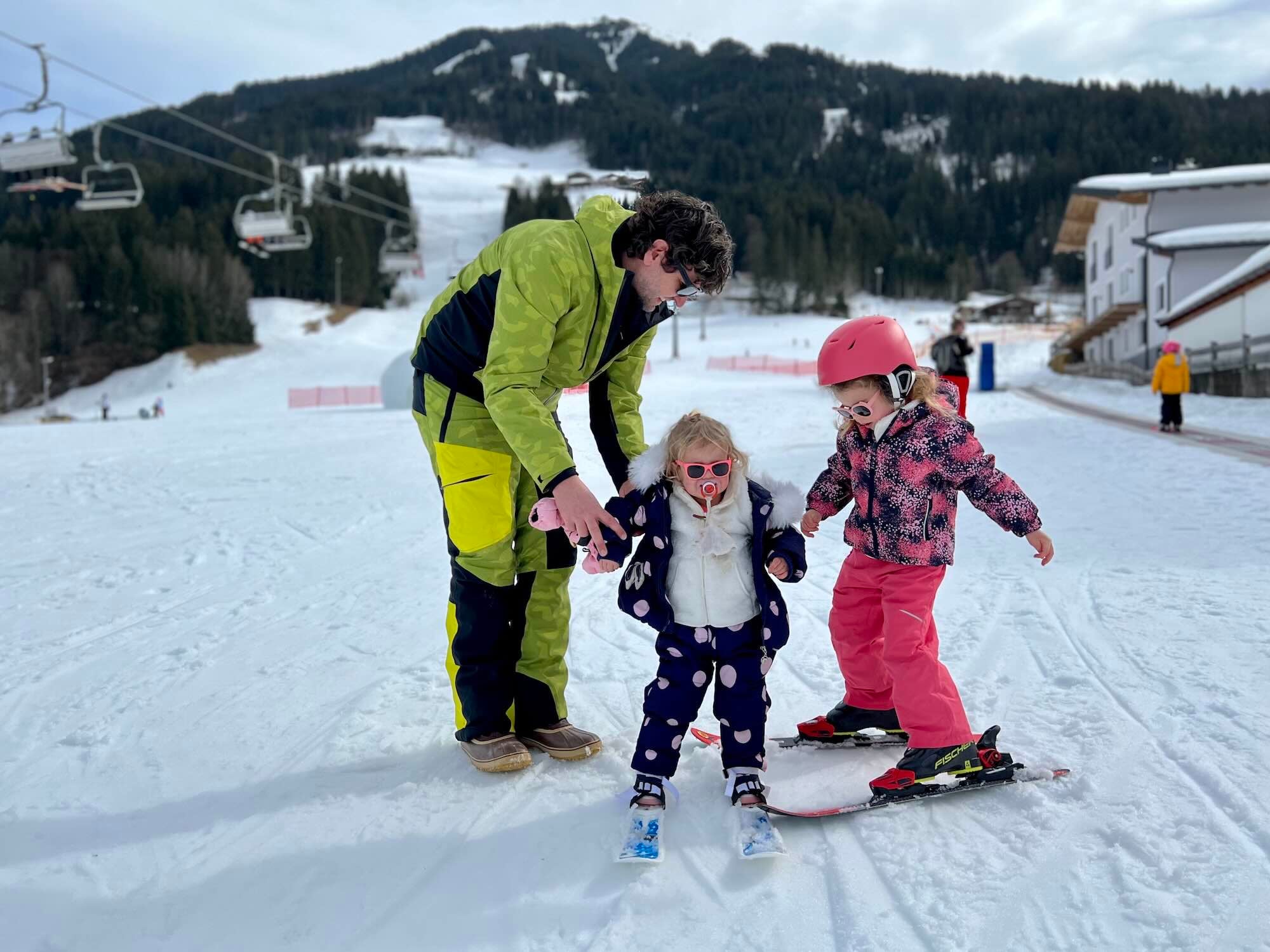Auf der Piste mit Kindern in Westendorf 