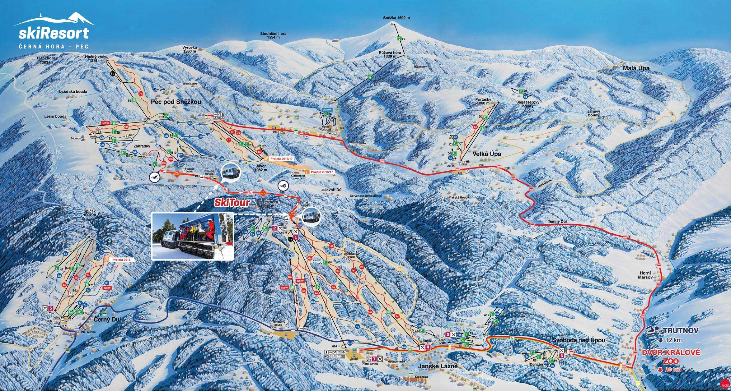 Černá Hora - Skigebiet in Černá Hora