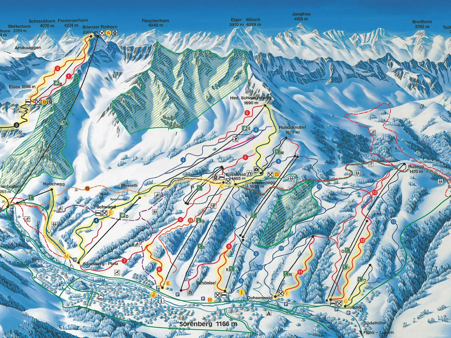 Pistenplan Brienzer Rothorn (Schweiz) anschauen