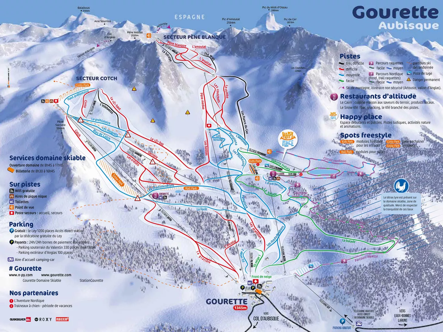 Gourette Piste Map gourette-piste-map