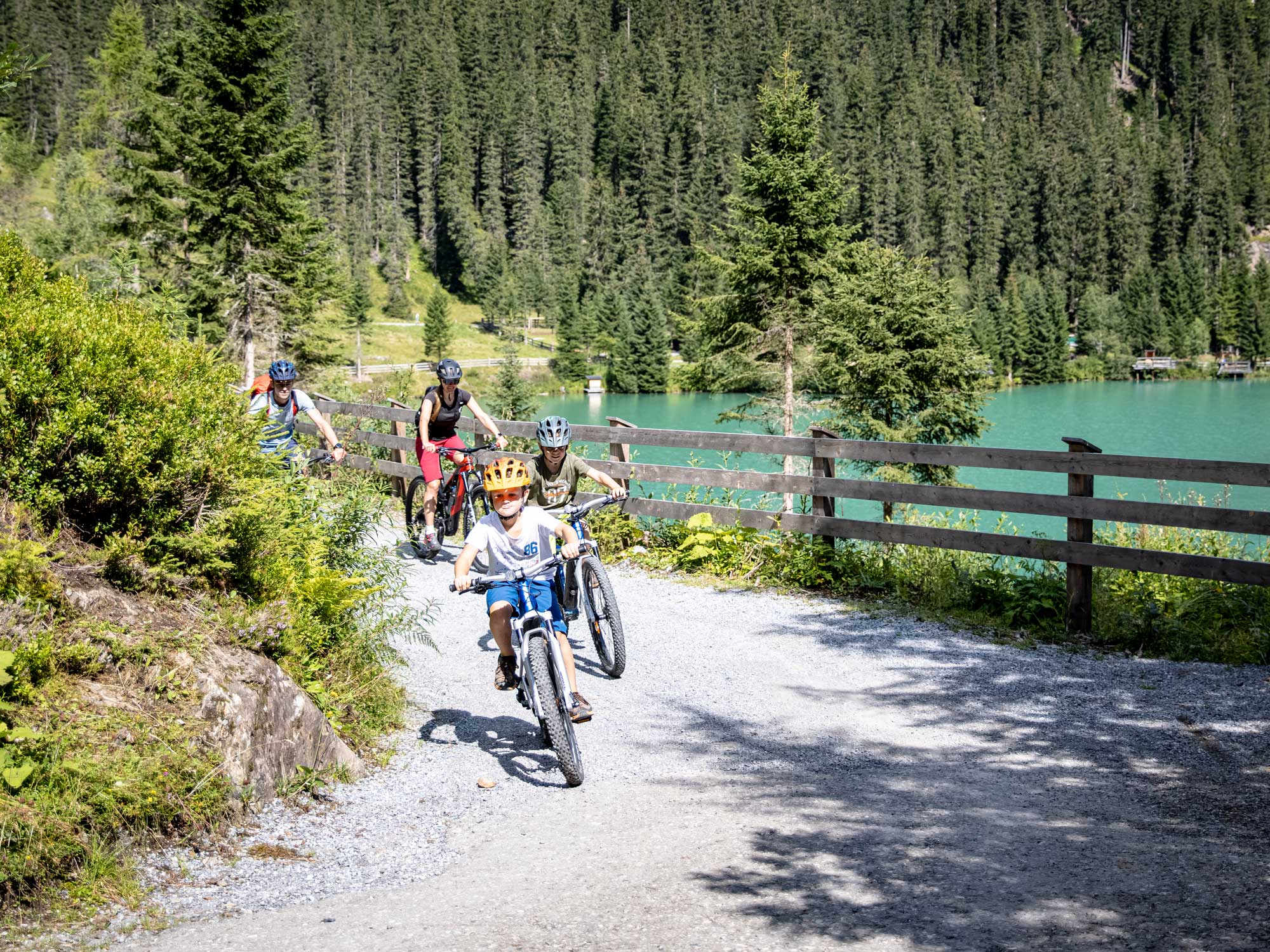 Biken Verwall Familie Sommer