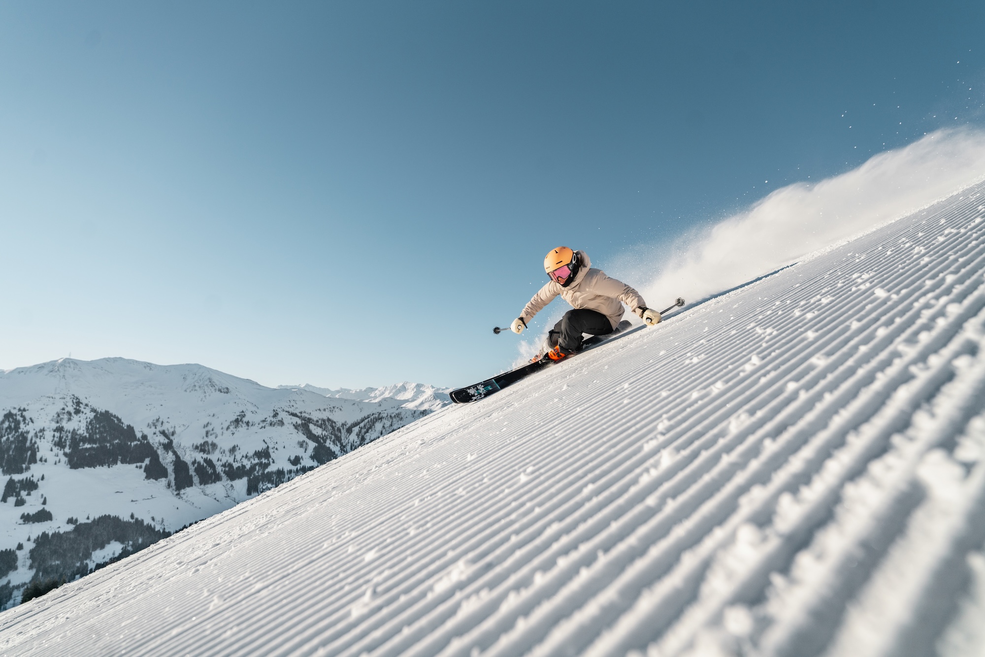 Snelle Afdaling In Skicircus Saalbach Hinterglemm Leogang Fieberbrunn 1
