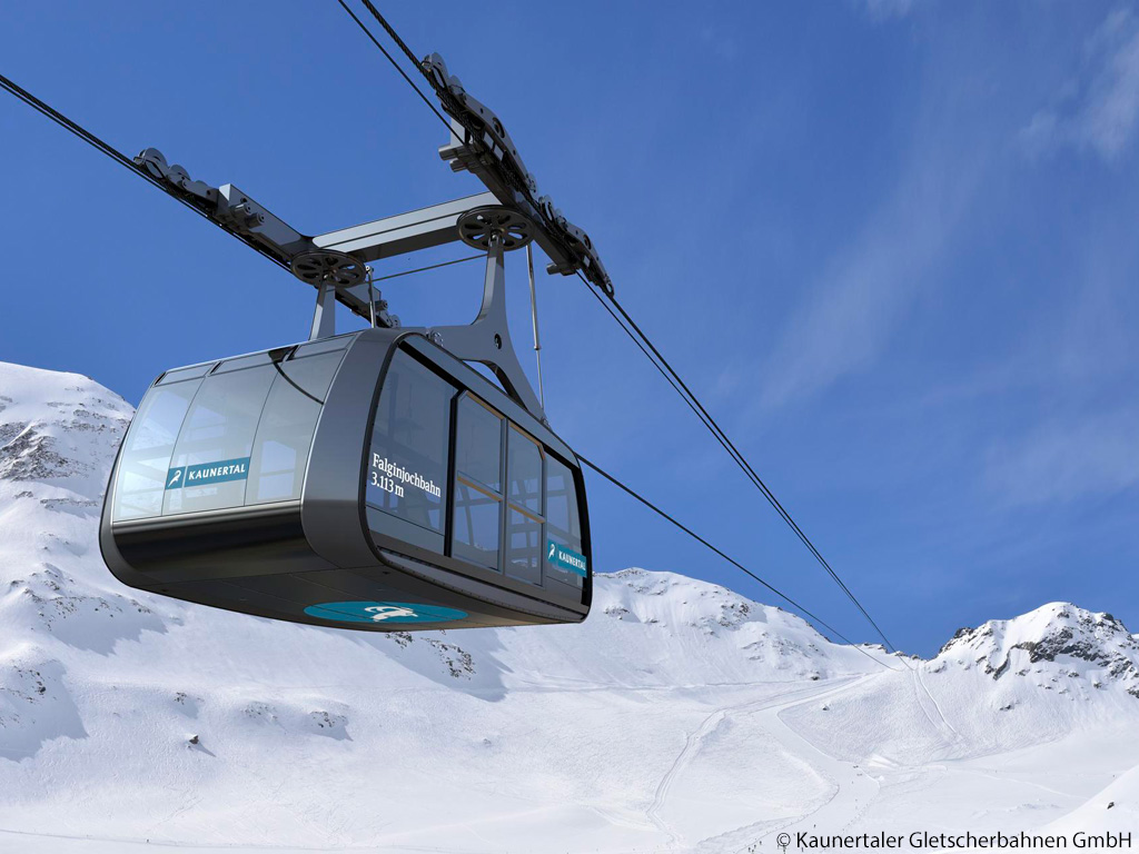 50626 - Österreichs erste 100er-Funifor-Gondel: Neues Liftprojekt am Kaunertaler Gletscher für 19/20