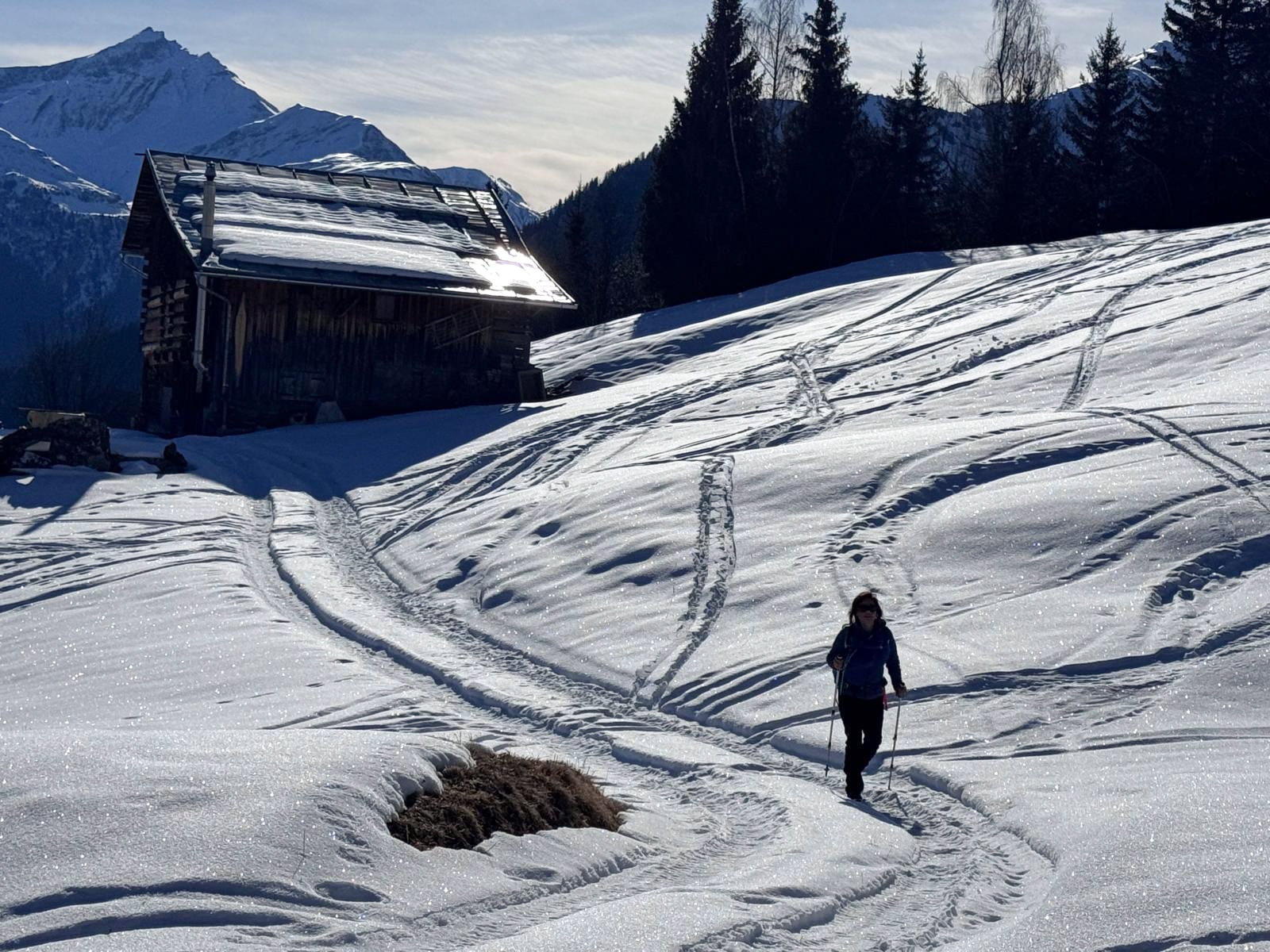 Via Mundaun op weg naar Curchellas