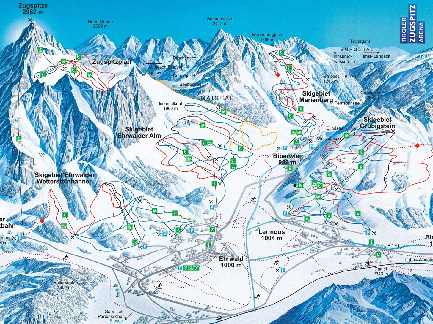 Pistekaart Lermoos bekijken