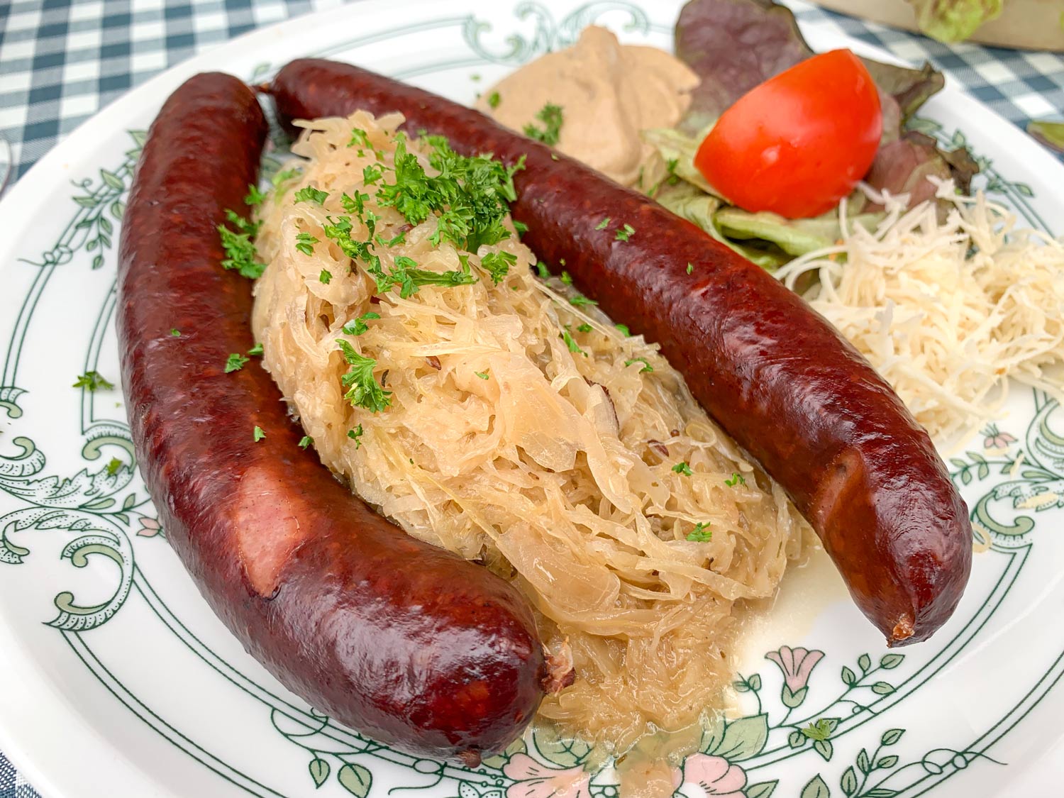 Recept: Sauerkraut mit Bratwurst