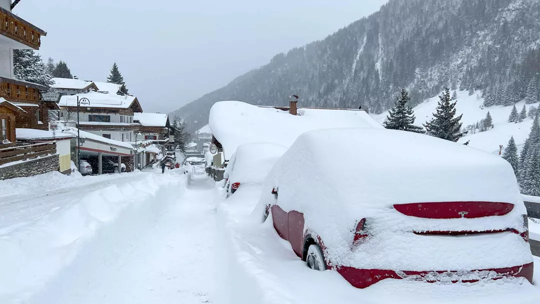 Sneeuw St. Anton Am Arlberg