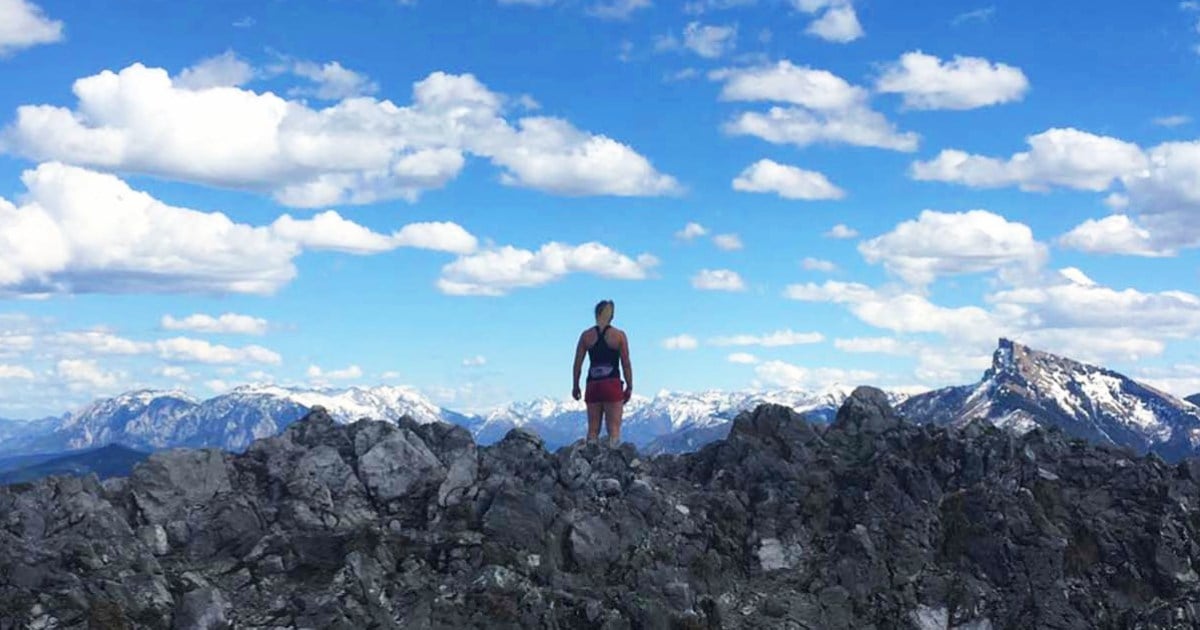 Wanderer vor Panorama