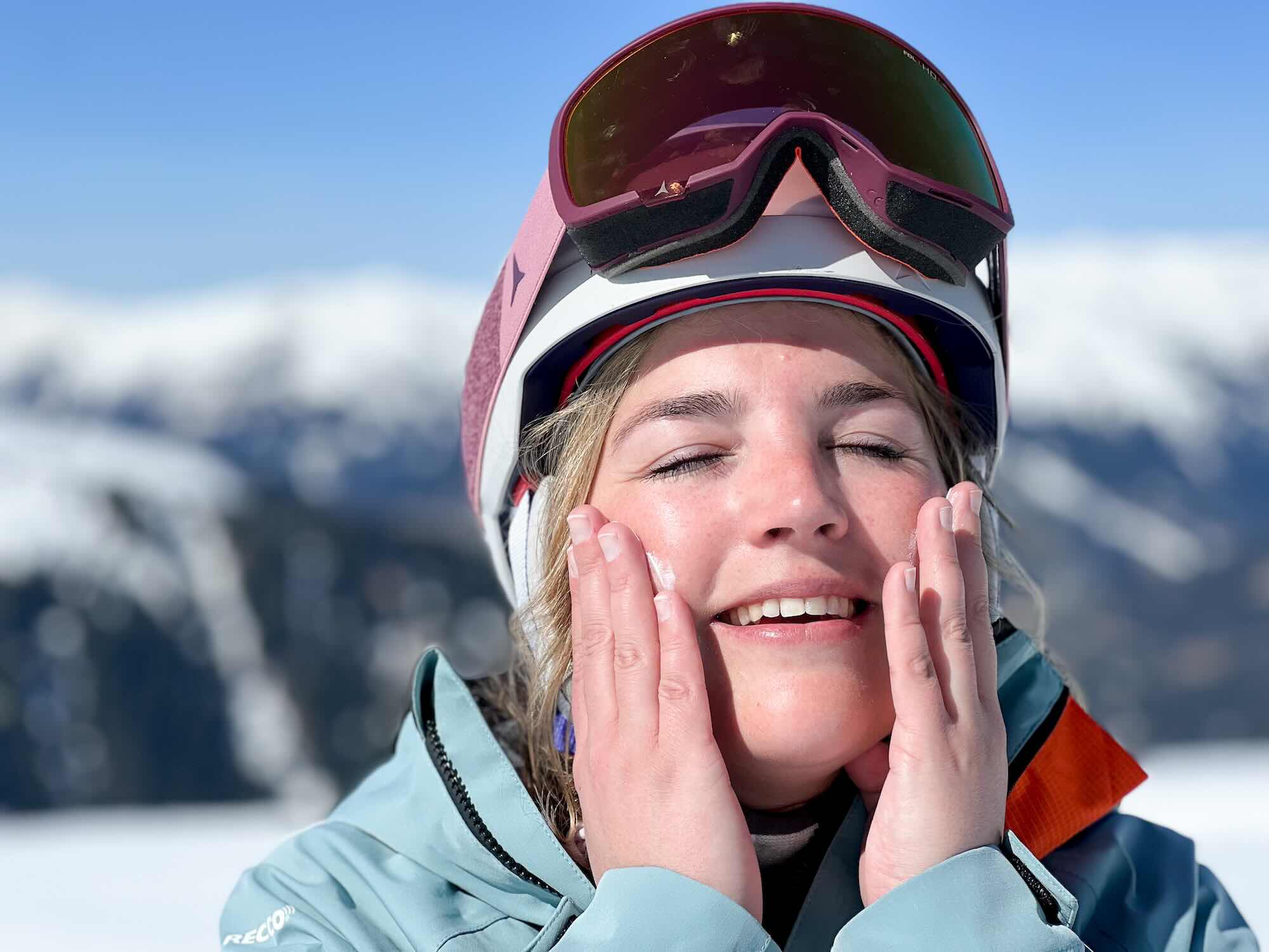 Zonnebrand Op Wintersport Smeren